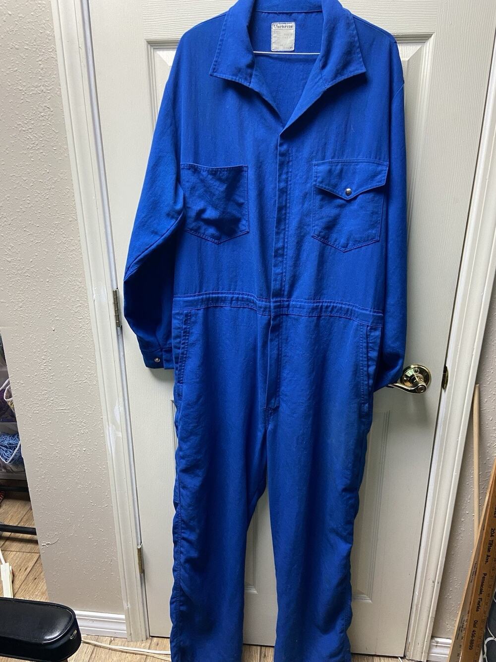Vintage USA Nomex Workrite Flame & Acid Resistant Jumpsuit Coveralls Sz 46L